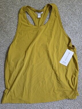 Athleta Mustard Yellow Racerback Tank Top
